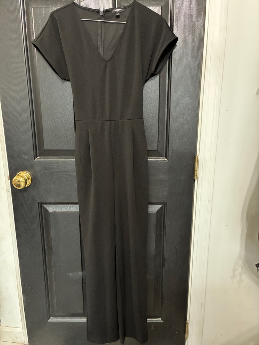 Express Black Jump suit with V-Neck Size XS